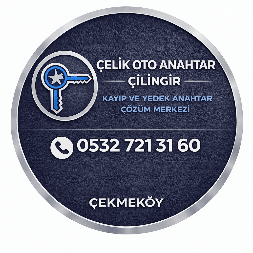 Çelik Anahtar & Çilingir, İstanbul genelinde oto anahtar, oto çilingir ve profesyonel çilingir hizmetleri sunan güvenilir bir anahtarcıdır. Deneyimli ekibimiz ve modern ekipmanlarımız ile araç, ev ve iş yeri kilit sistemlerinde hızlı, hasarsız ve kalıcı çözümler üretmekteyiz.